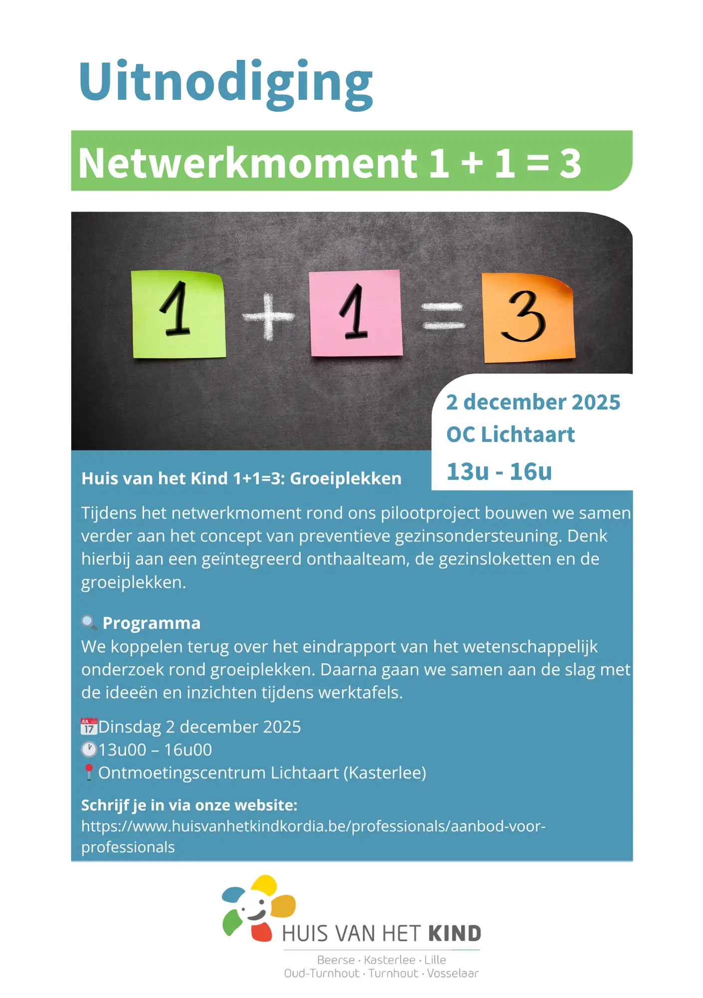 Huis van het kind Kordia Aanbod voor professionals 1